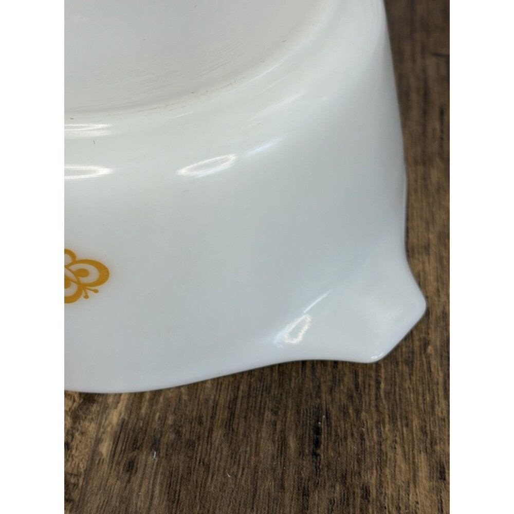 Pyrex Butterfly Gold 472 Casserole 1.5 Pt with Lid Vintage 1970s Bowl MINT - Picture 9 of 11